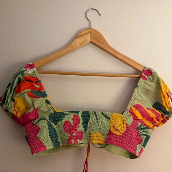 Sabo Skirt Australia Damini Crop Top in Vaso Verde - Picture 6 of 8